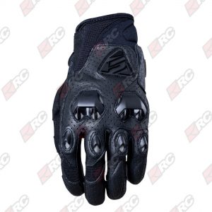 Five Stunt Evo Leather Vented Black