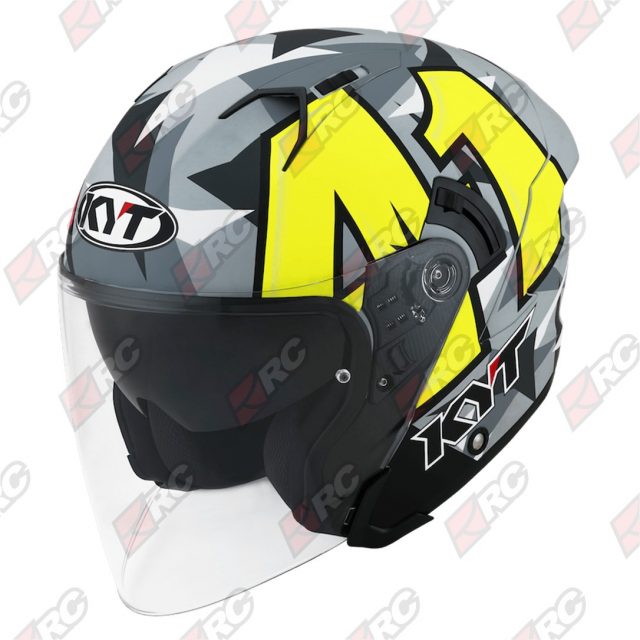 KYT NFJ Espargaro Replica 2019 Grey Matt SNI