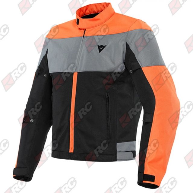 Dainese Elettrica Air Tex Black Flame Orange Charcoal Gray