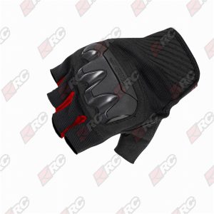 Komine GK 242 Protect Mesh Fingerless Black Red