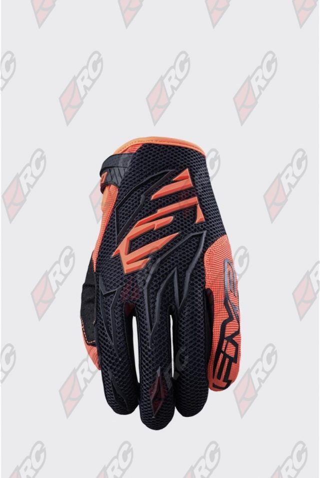 Five MXF3 Black Fluo Orange Gloves