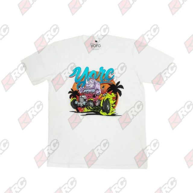 YORC B01 Rhino 2 Art Work White T-Shirt