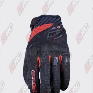 Five RS3 Evo Black Red Gloves