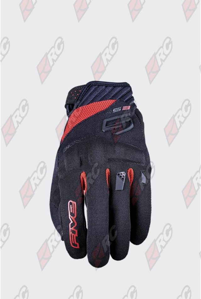 Five RS3 Evo Black Red Gloves