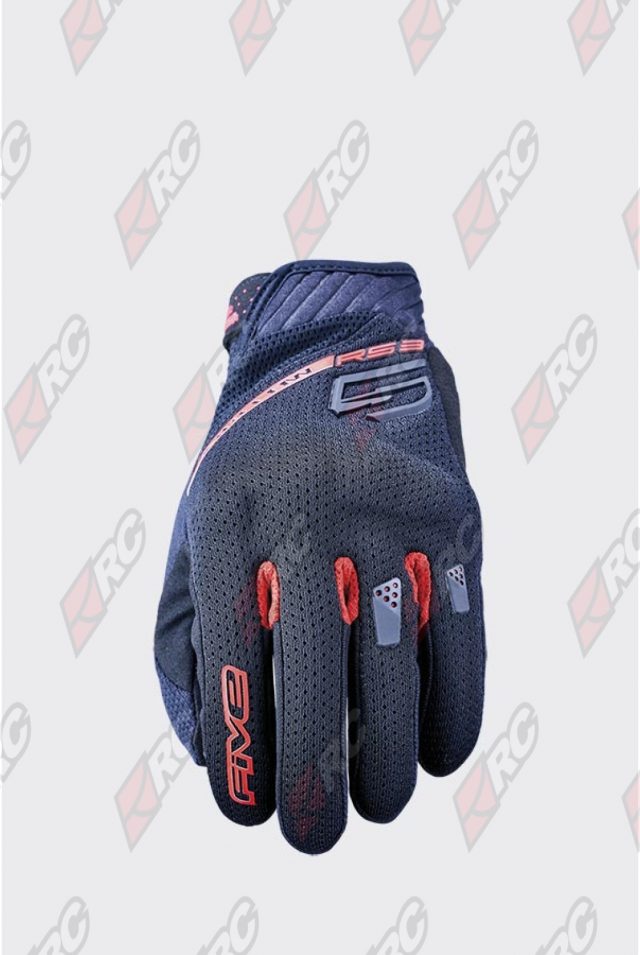 Five RS3 Evo Airflow Black Red Gloves