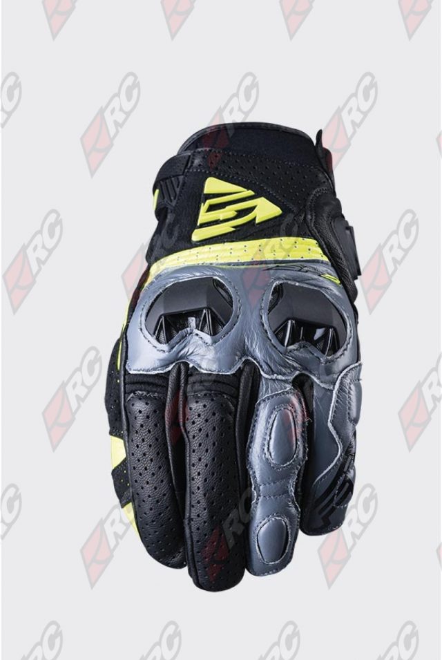 Five SF2 Grey Fluo Yellow Gloves