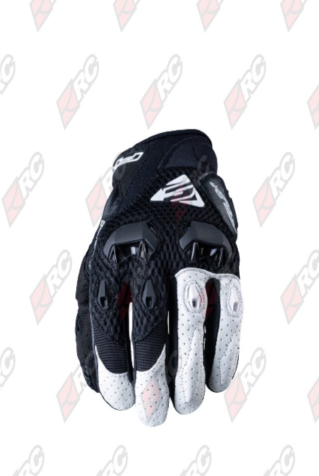 Five Stunt Evo Airflow Black White Gloves