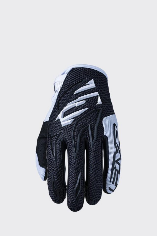 Five MXF3 Black White Gloves