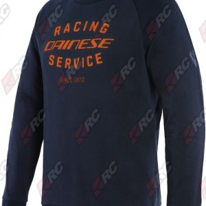 Dainese Paddock Sweatshirt Black Iris Flame Orange