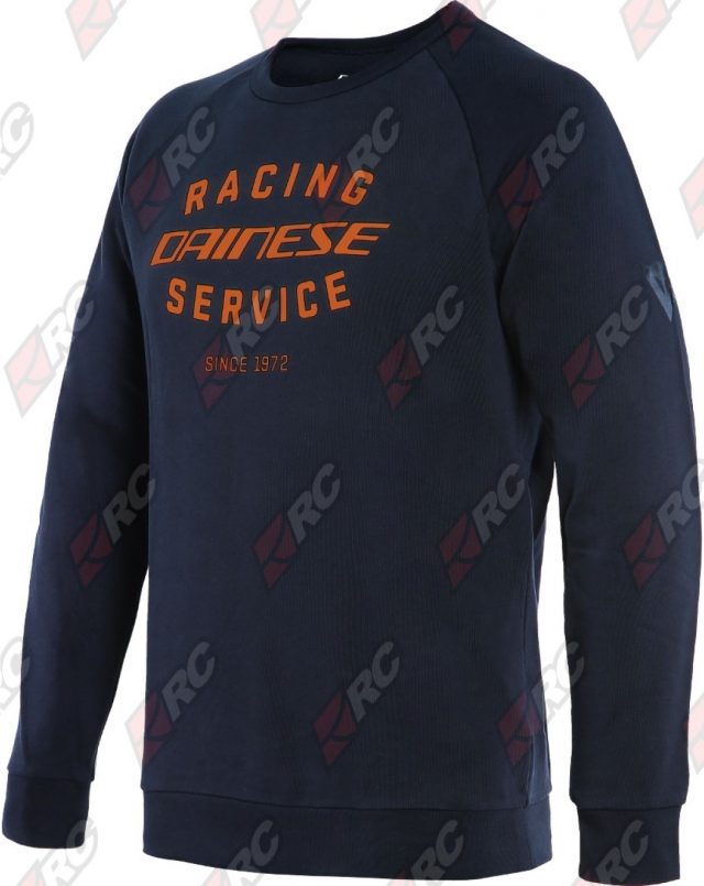 Dainese Paddock Sweatshirt Black Iris Flame Orange