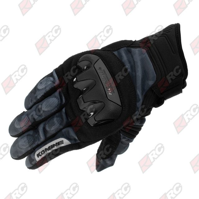 Komine GK 220 Protect Mesh Neon Black Camo Gloves