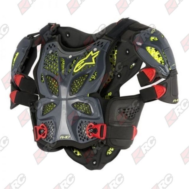 Alpinestars A10 Full Body Anthracite Black Red Chest Protector