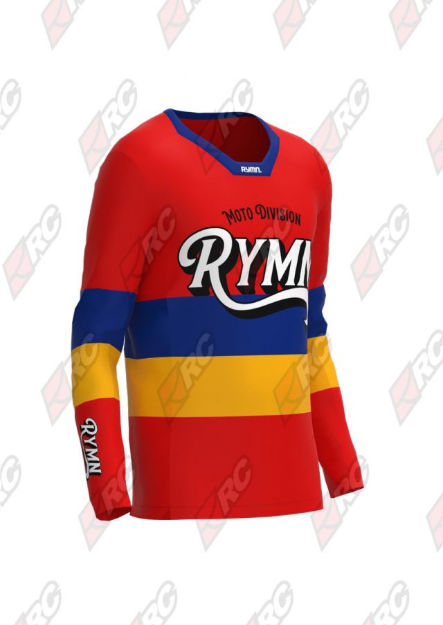 Rymn Flex Jersey Red Blue Orange T-Shirt