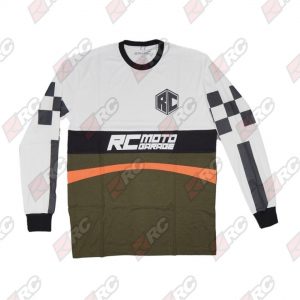 RC Enduro LS Green White T-Shirt