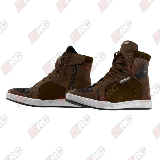 Komine BK 091 WP Microfiber Riding Brown Shoes