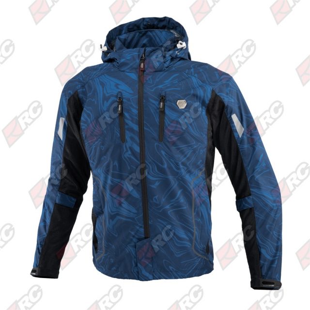 Komine JK 112 Protect Half Mesh Parka Genri HR Navy Marble