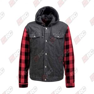 Skull Riderz Tuff Denim Red Jacket