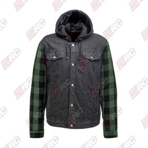 Skull Riderz Tuff Denim Green Jacket