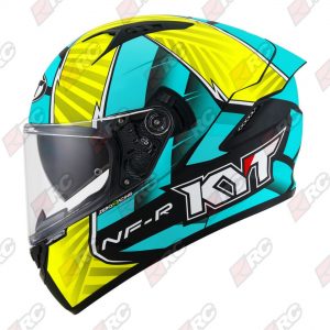 KYT NFR Xavi Fores 2021 Matt Yellow Fluo Green SNI