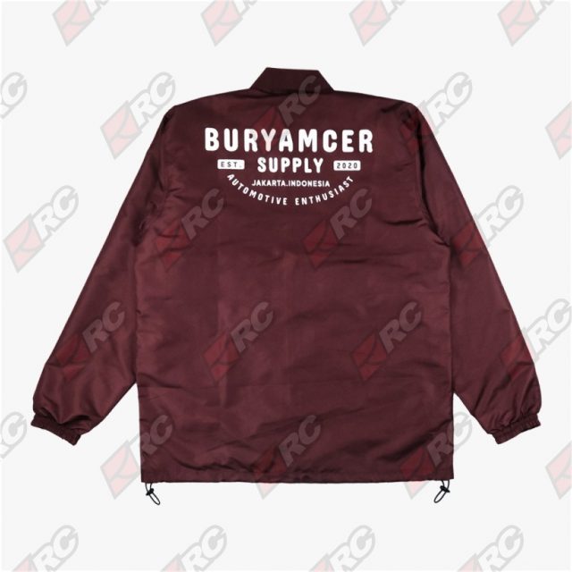 Buryamcer Basic Coach Jacket V2 Maroon Jacket