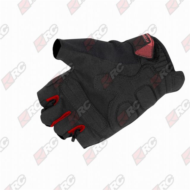 Komine GK 242 Protect Mesh Fingerless Black Red