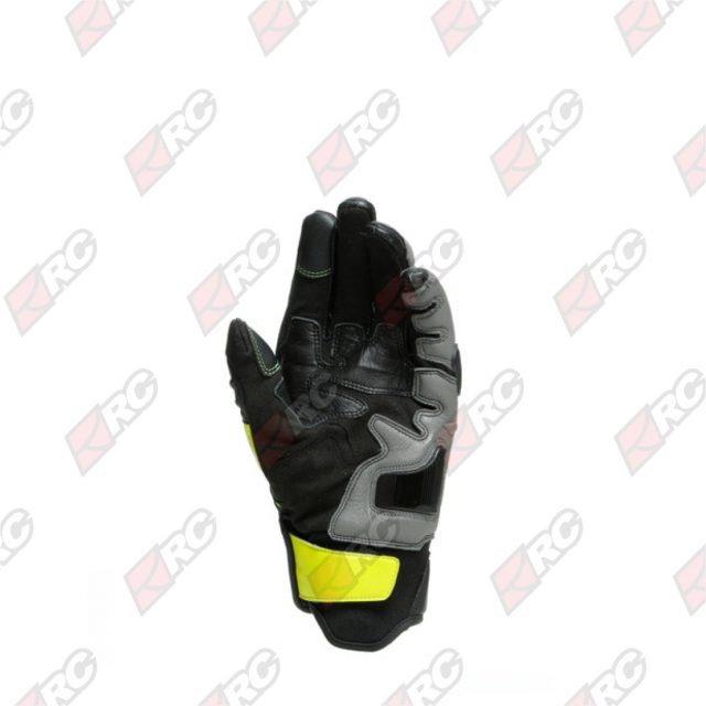 Dainese Carbon 3 Short 20A Black Charcoal Gray Fluo Yellow Gloves