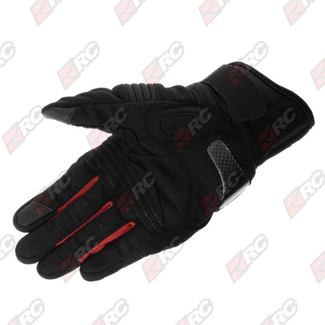 Komine GK 220 Protect Mesh Black Red Gloves