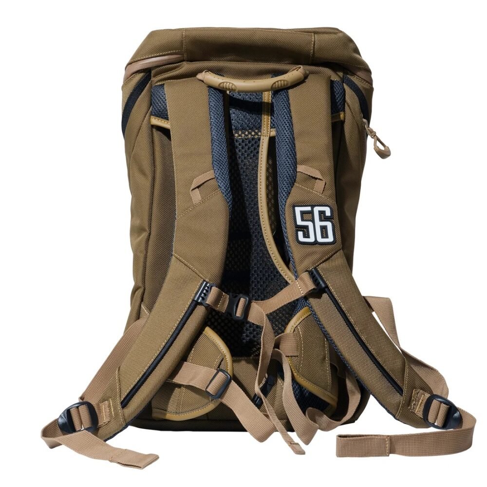 Alternative view of BAG 56design Air Through Back Pack Khaki Black Backpack