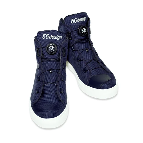 56design Riding Shoes Navy Red Shoes