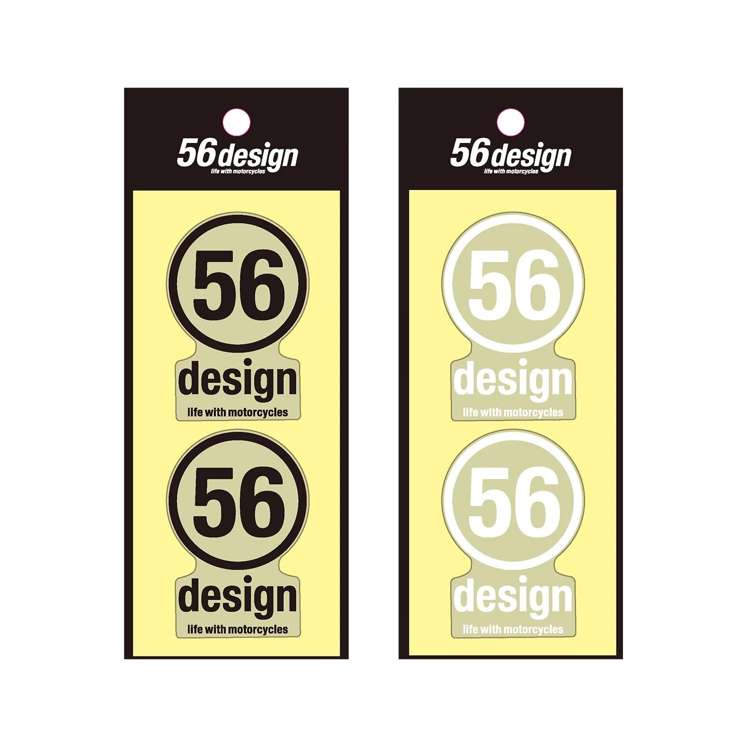 56design Circle Logo Sticker White Sticker - Image 3
