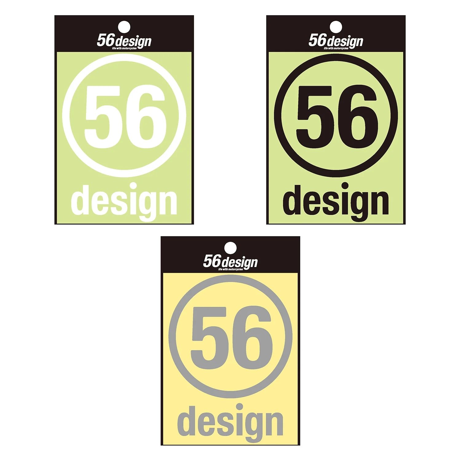 56design Circle Logo Sticker White Sticker - Image 2