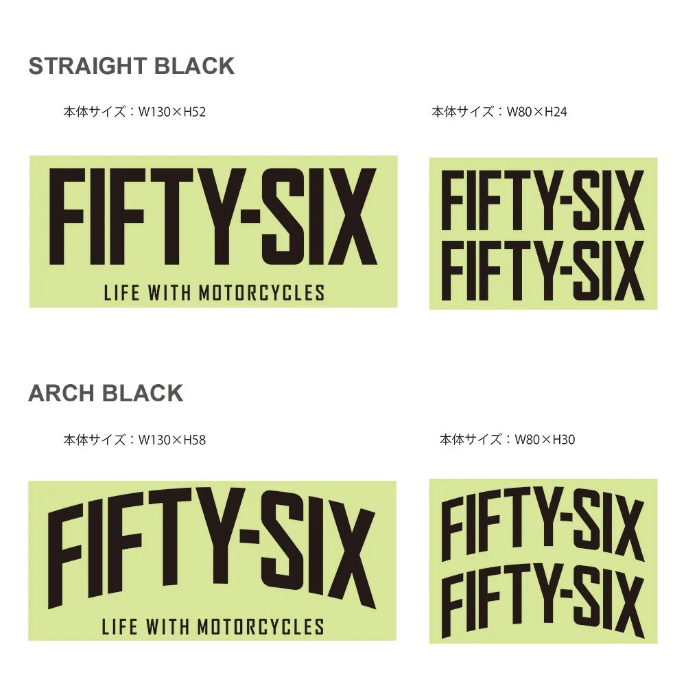56design Fifty Six Sticker Black Sticker