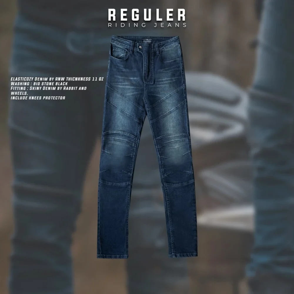 Alternative view of Rabbit and Wheels Reguler Riding Jeans Blue Indigo Pants