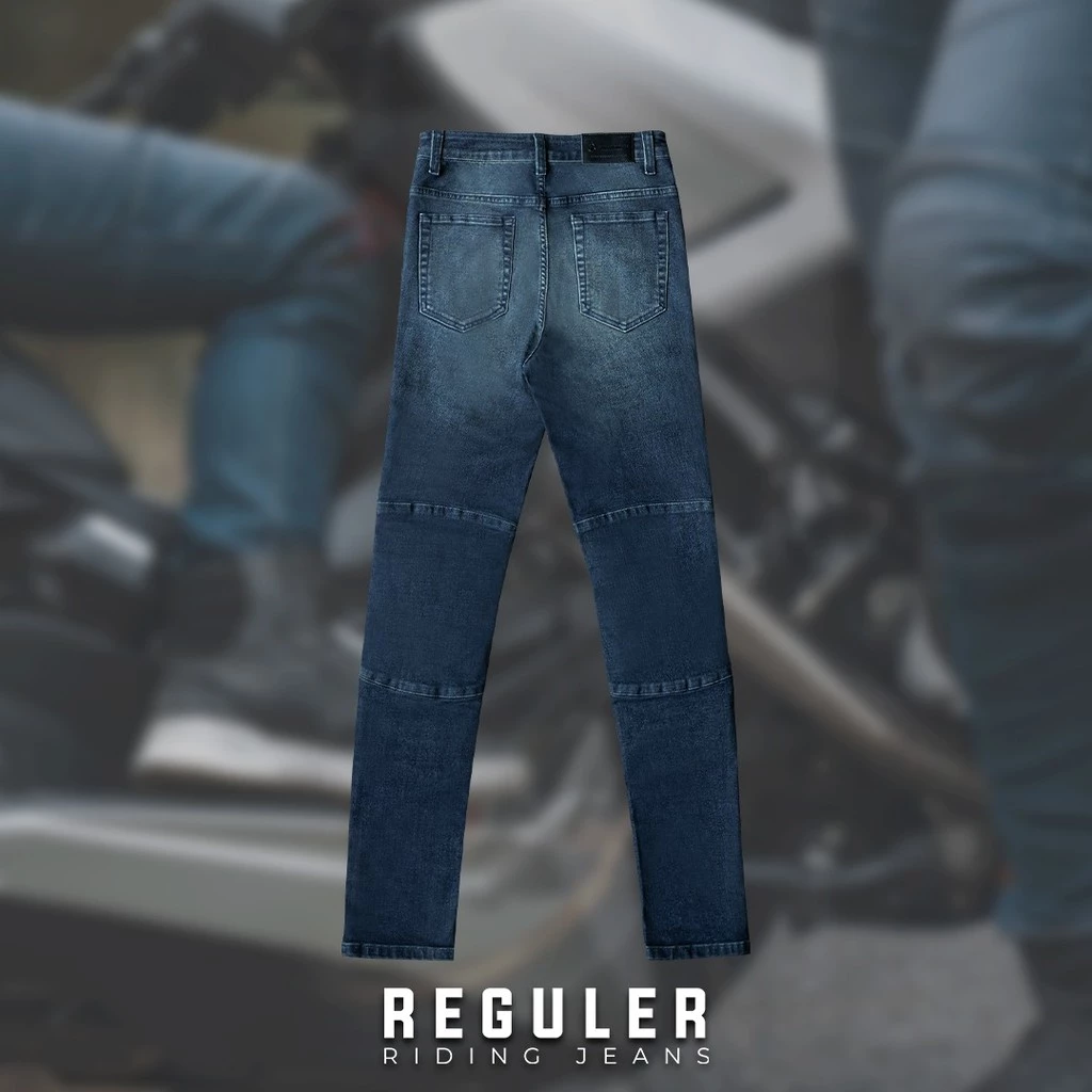 Rabbit and Wheels Reguler Riding Jeans Blue Indigo Pants