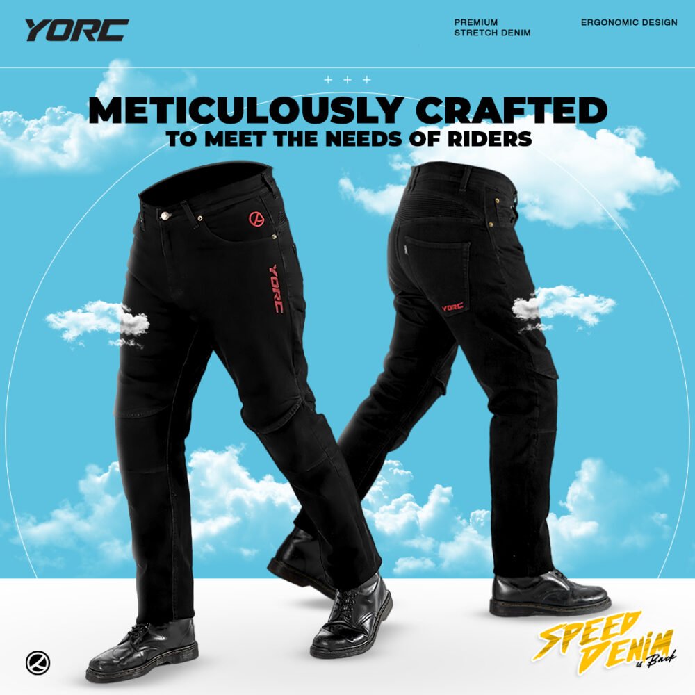 Alternative view of YORC YM06-PN03 Speed Denim V.2 Black Pants