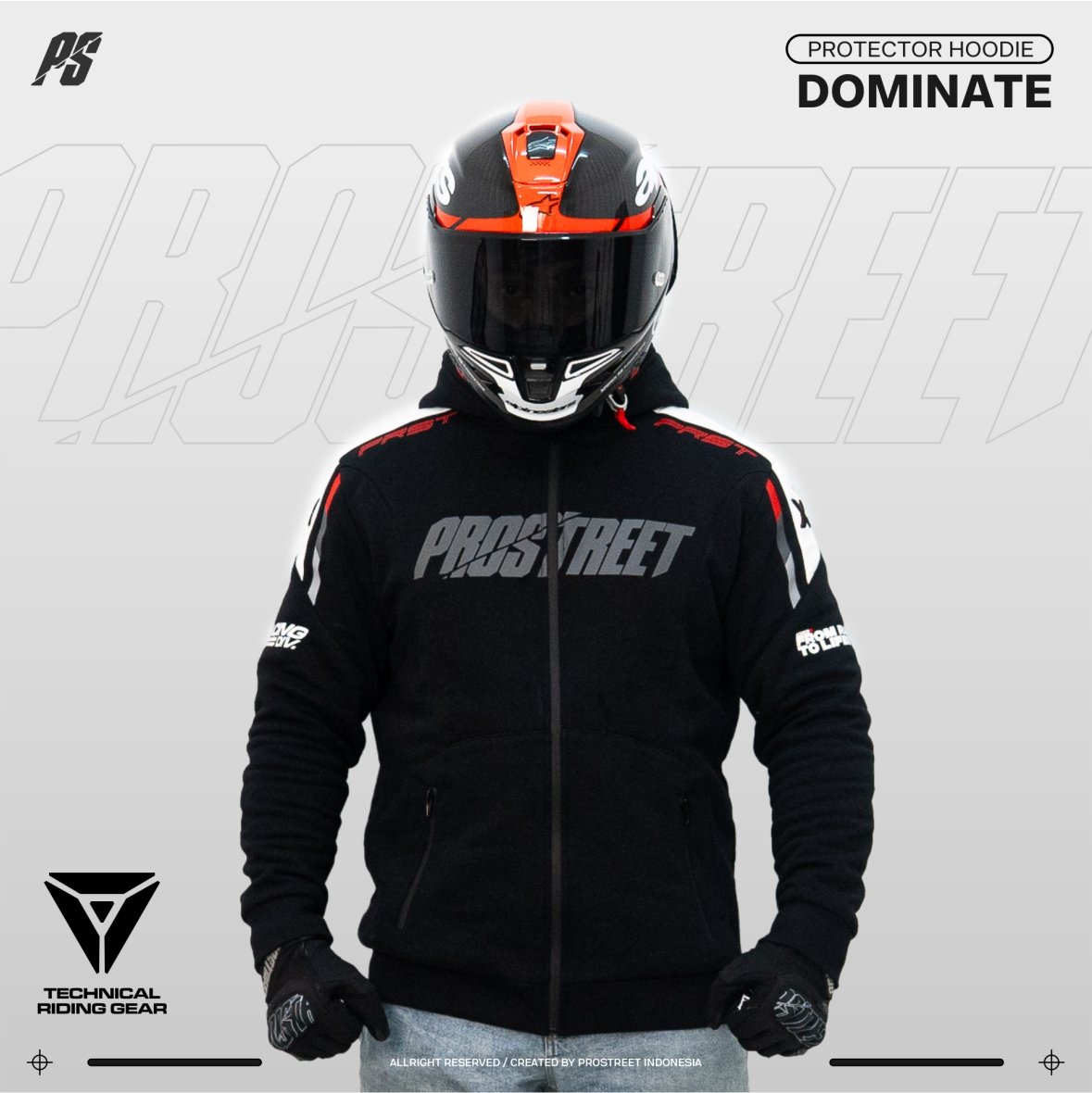Prostreet Dominate Red Hoodie