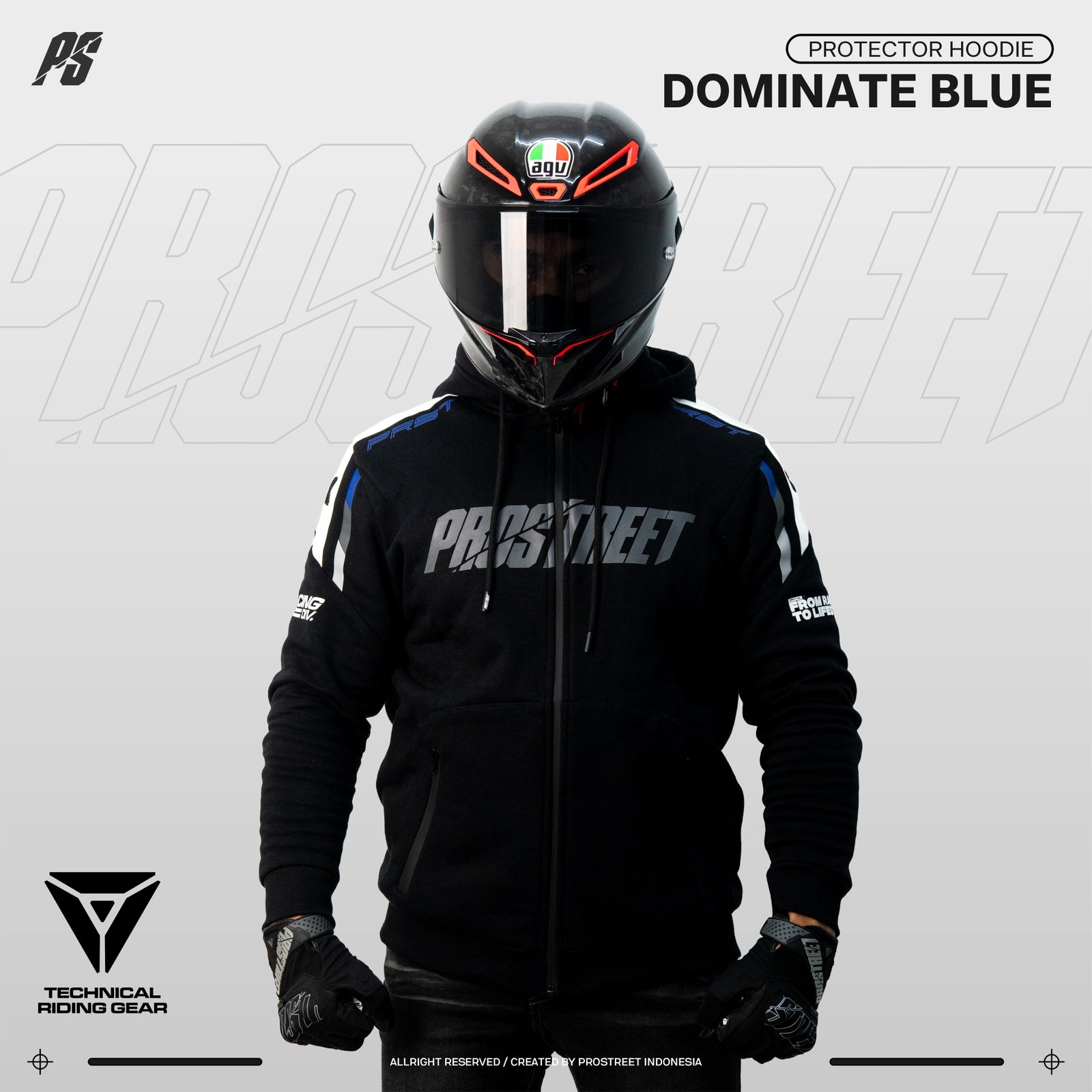 Prostreet Dominate Blue Hoodie