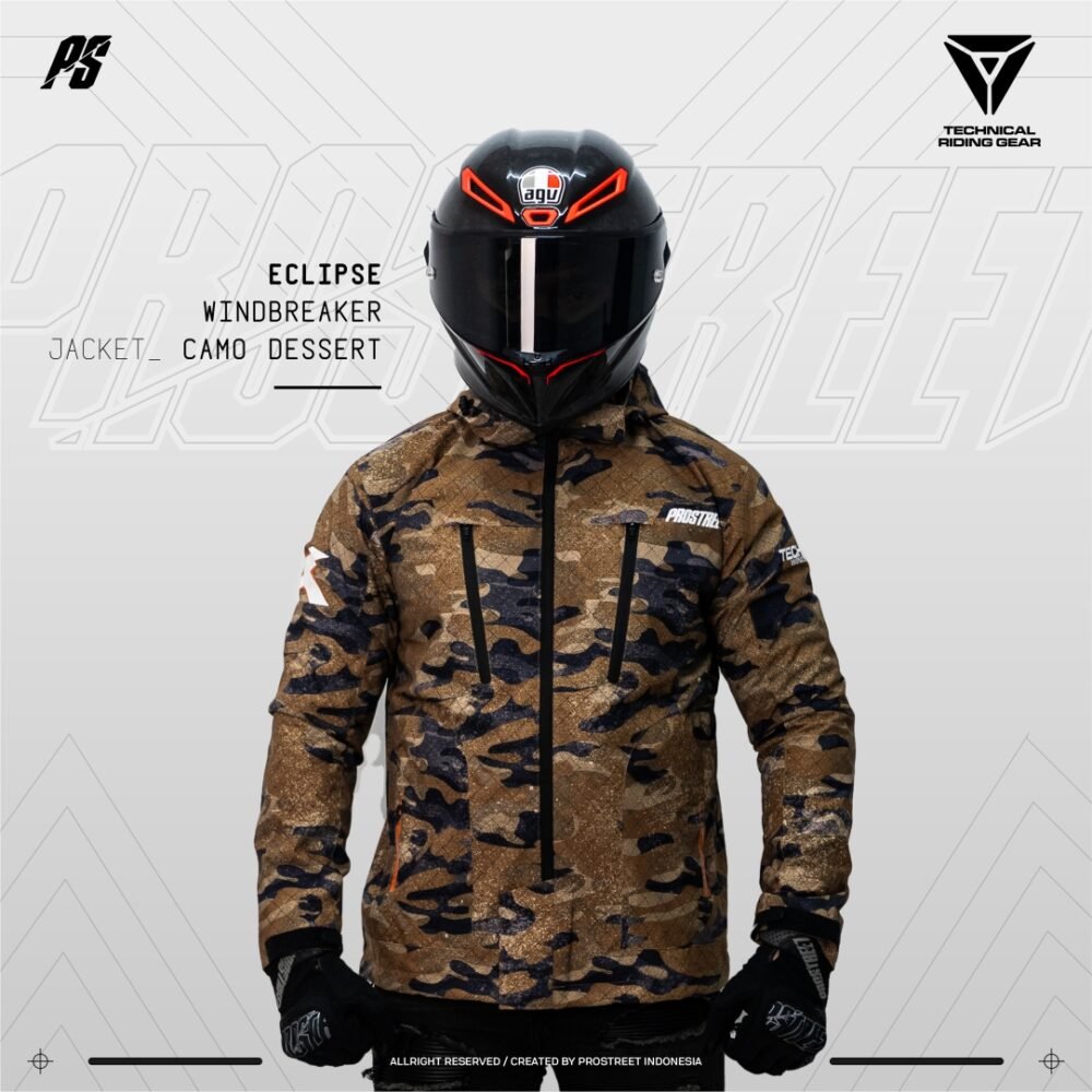 Prostreet Windbreaker Eclipse with Protector Camo Dessert Jacket