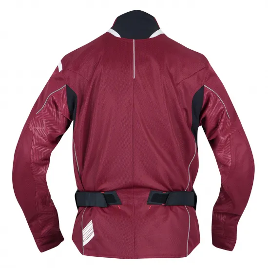 Alternative view of Kushitani K 2456 Full Mesh Dark Red Jacket