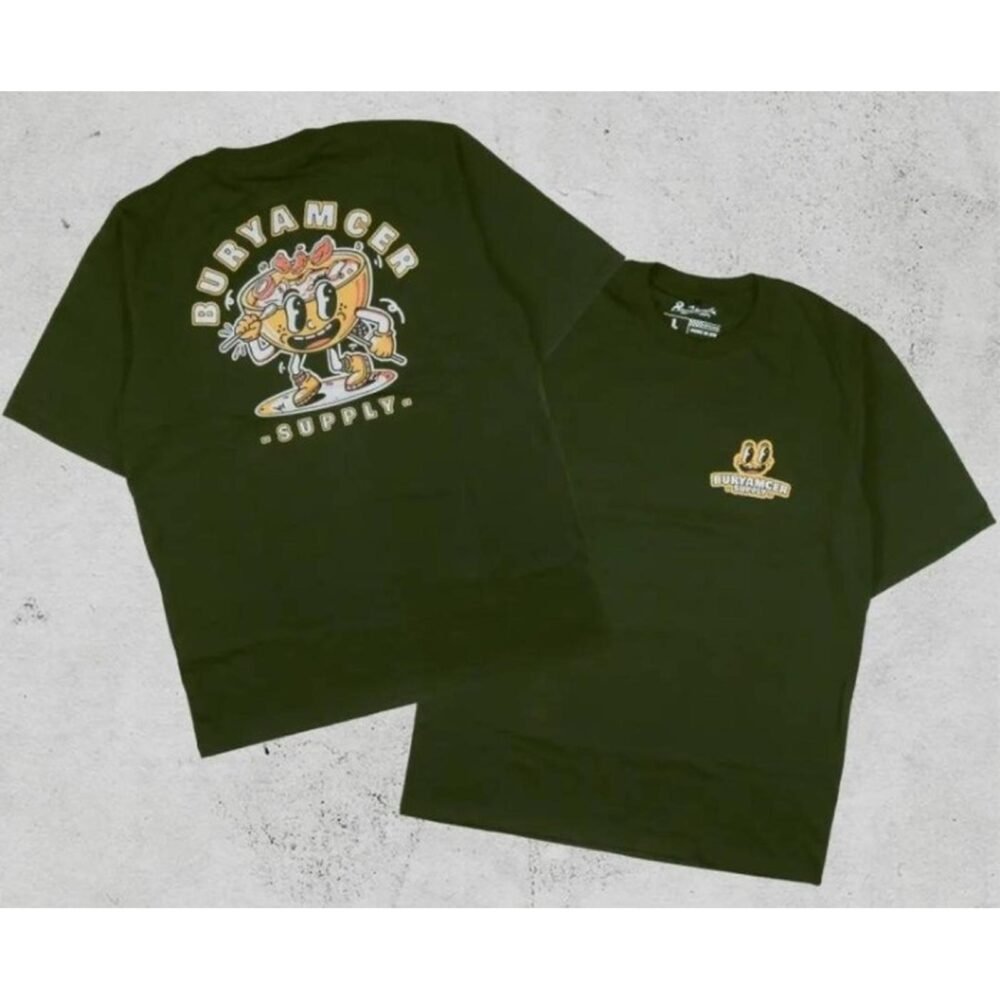 Buryamcer Race To Eat Tee Green T-Shirt