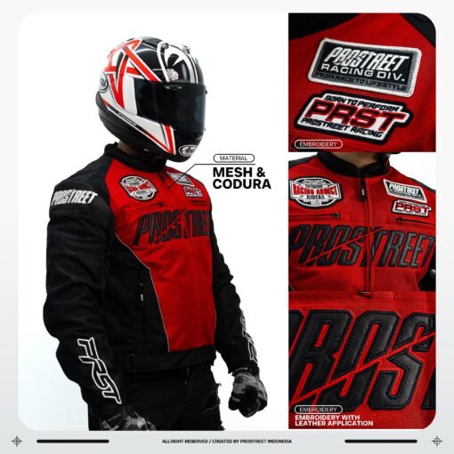 Alternative view of Prostreet Stingray Mesh with Protector Re.Zro Red Jacket