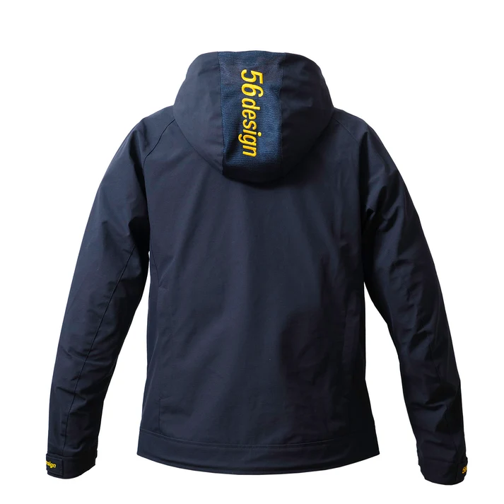 Alternative view of 56design Basic Hoodie Navy Yellow Hoodie