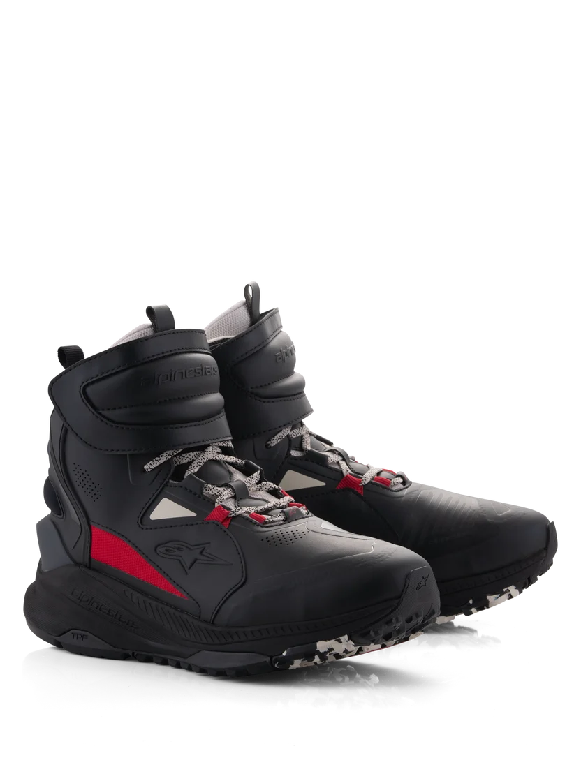 Alpinestars Speedstreet Asia Black Ecru Bright Red Shoes - Image 2