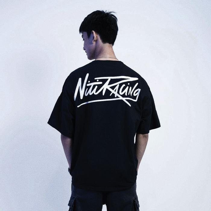 NitiRacing 2nd Edition Oversized Premium Black T-Shirt - Image 5