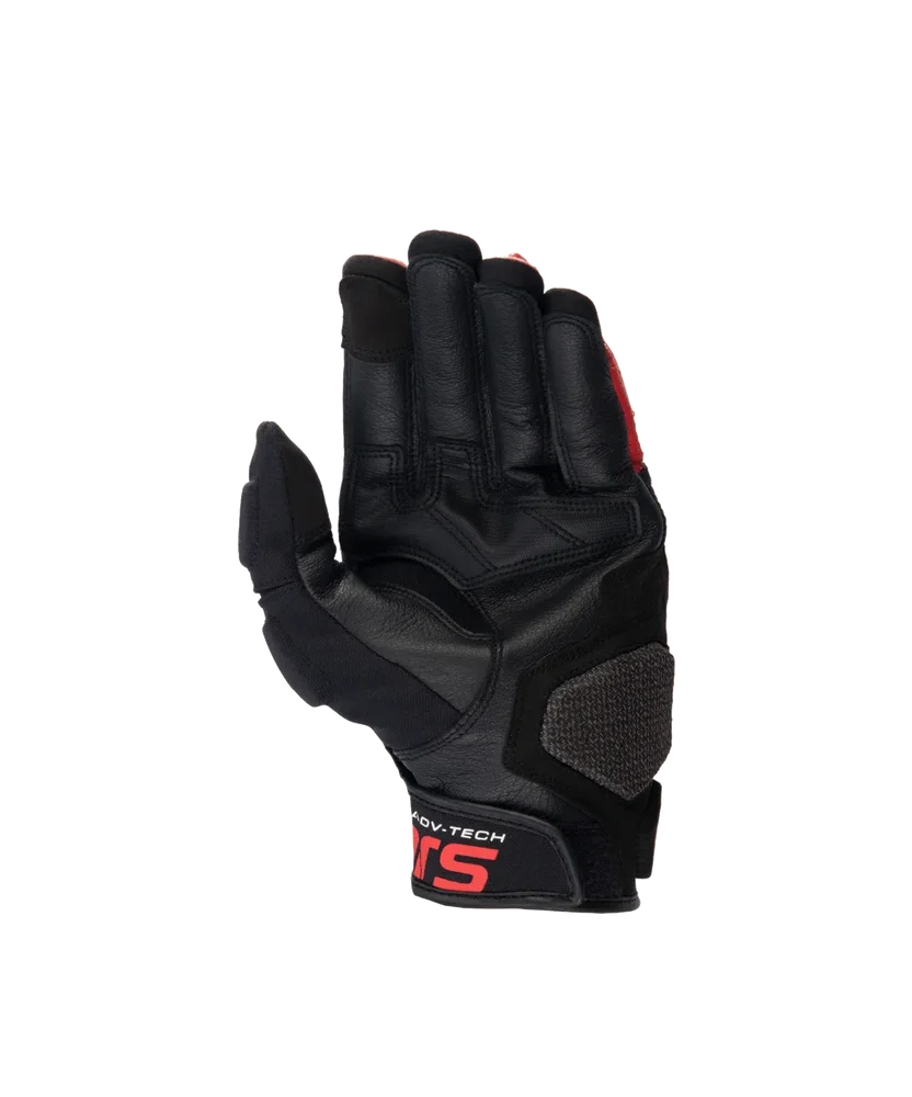 Alternative view of Alpinestars Halo Leather Black White Bright Red Gloves