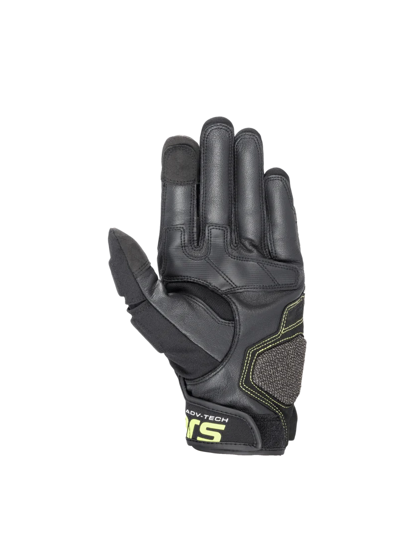 Alpinestars Halo Leather Forest Black Yellow Fluo Gloves - Image 2