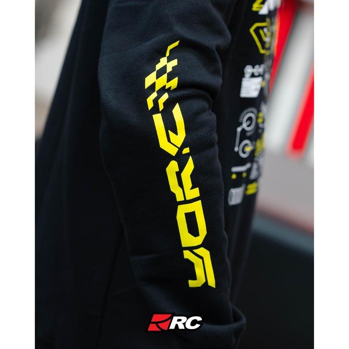 YORC Cyber Force Crewneck Black Hoodie - Image 4