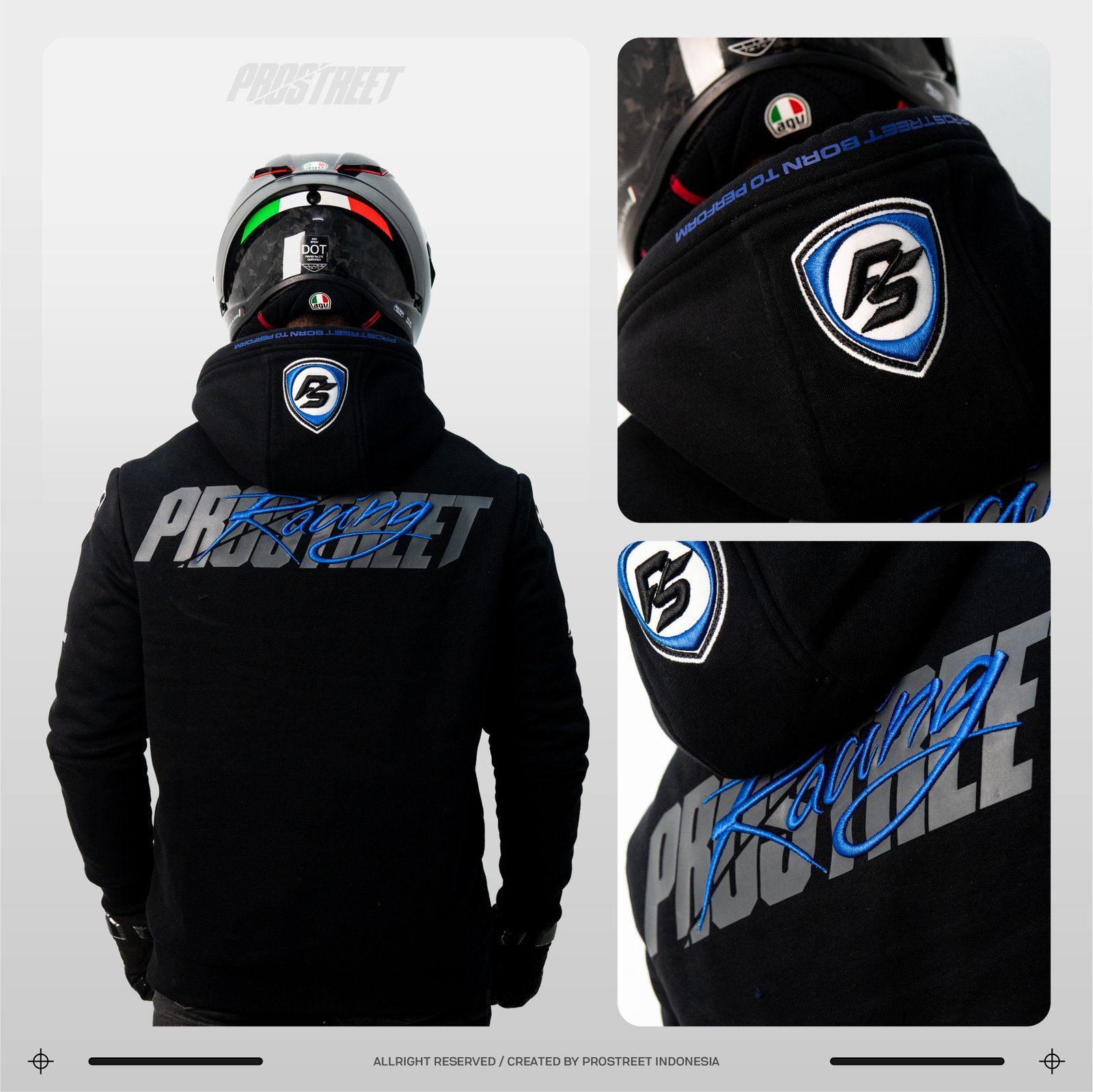 Prostreet Dominate Blue Hoodie - Image 4