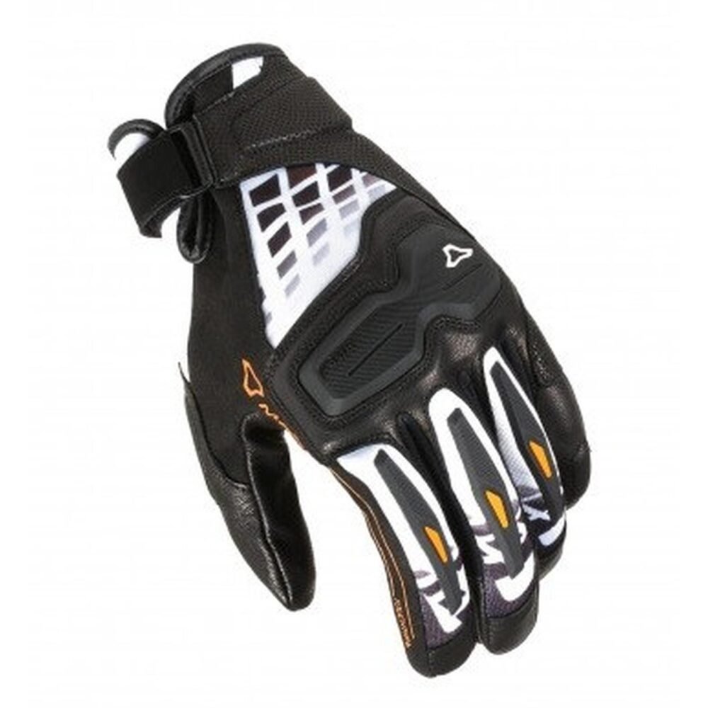Macna Haros Black White Orange Gloves
