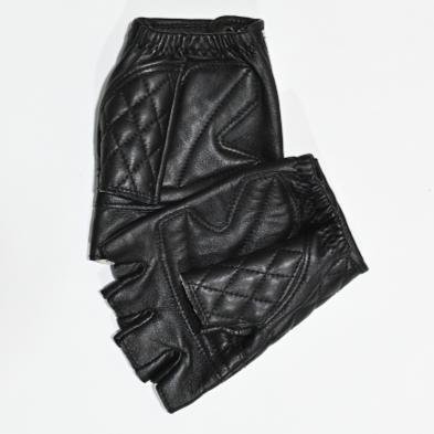Bellissimo Wajik Short Leather Stripe Gloves - Image 3